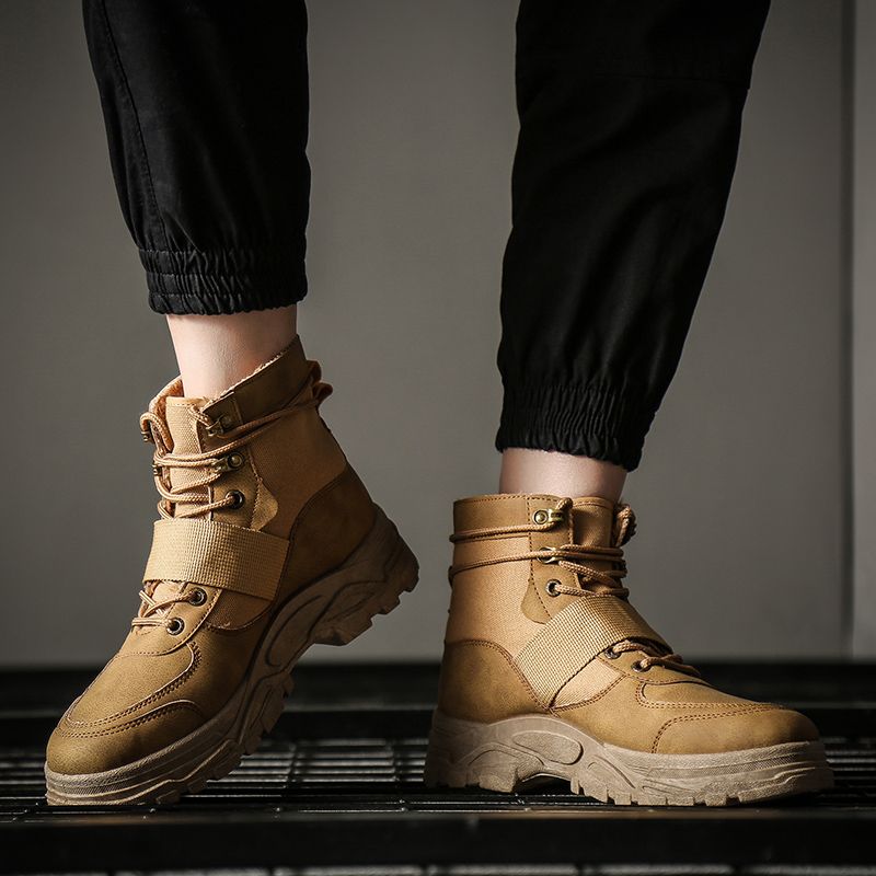 fashion construction boots