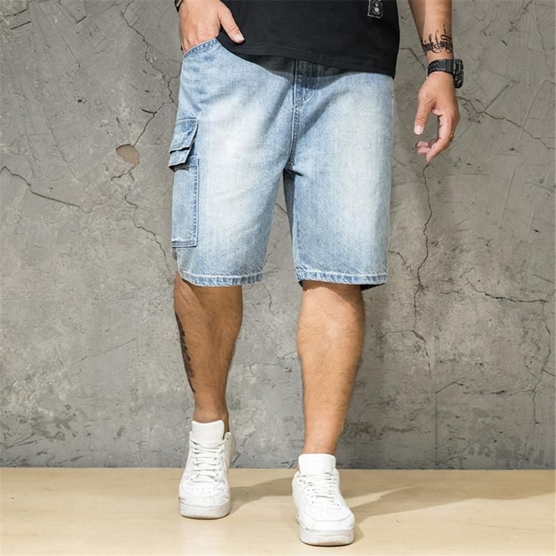 Mens Denim Shorts Men Summer Jeans Hommes Jean Shorts Skate Board Harem ...