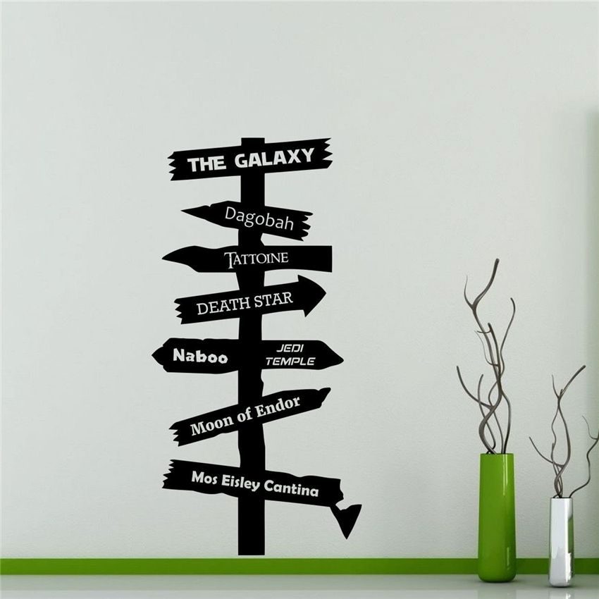 Road Sign Wall Decal Geek Gift Vinyl Sticker Decor Movie Poster