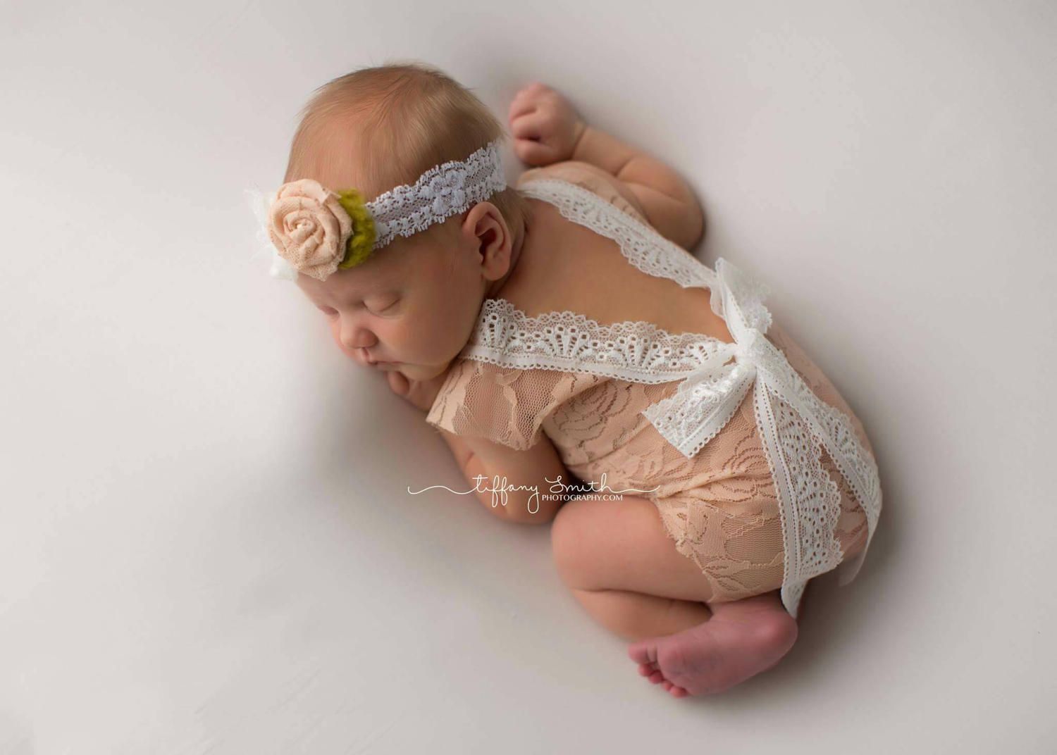 newborn lace romper