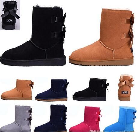 Designer Women Snow Winter Leather Boots Girl Australia Classic