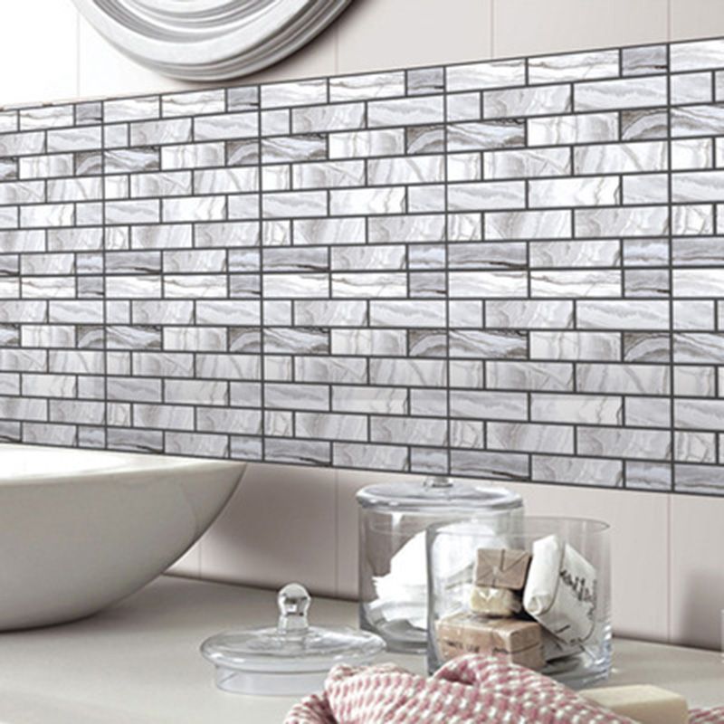 Grey White 3d Stereo Simulation Brick Wall Stickers Diy Living Room Bathroom Bedroom Kitchen Tile Decor Self Adhesive Wallpaper Poster Art Decor