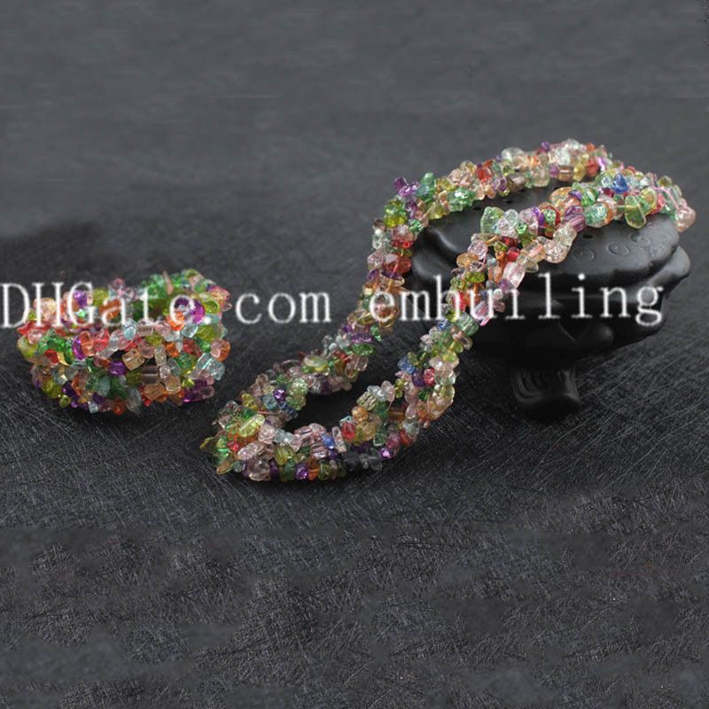 colorful crackle quartz