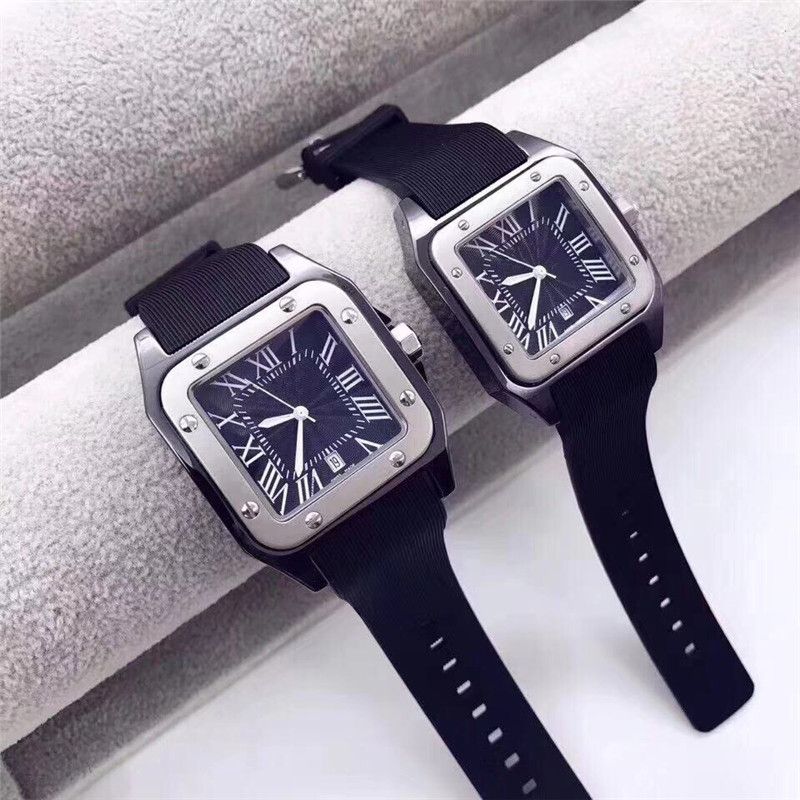 2020 Rose Gold New Men Watch Men 39mm Luxury Watches 34mm Women Fashion Wristwatch Rubber Black Square Dial Female Relogio Montre Male Clock Discount Watches Discounted Watches From Shengyy 17 31 Dhgate Com