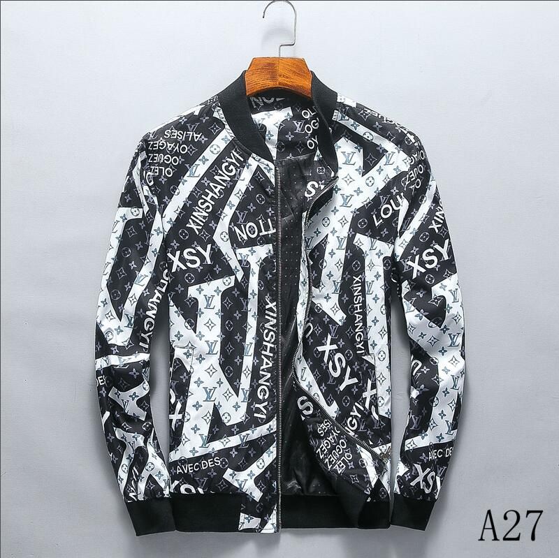 New Mens LV Brand Designer Print Jacket Mens Casual Cardigan Jacket  Fashion Luxury Sweatshirt M 3XL From Yuchunying2018, $57.47