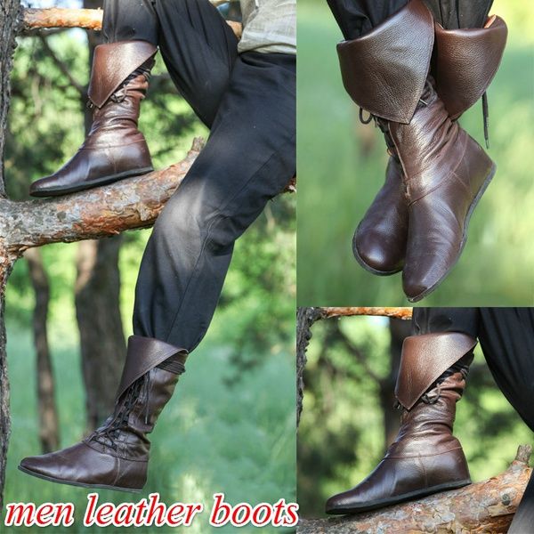 women vintage medieval high martin boots