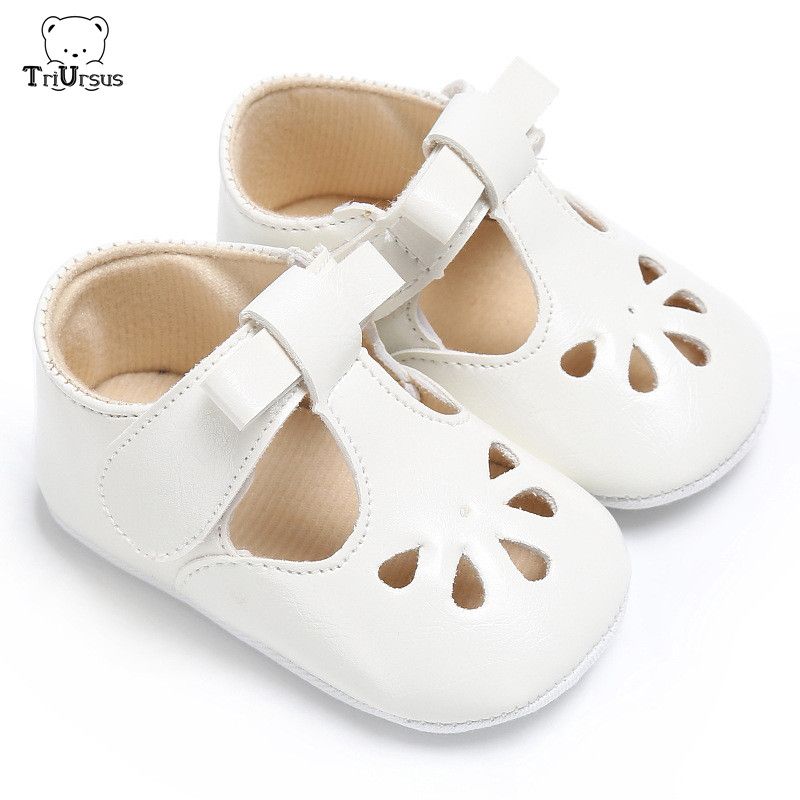 newborn white sandals