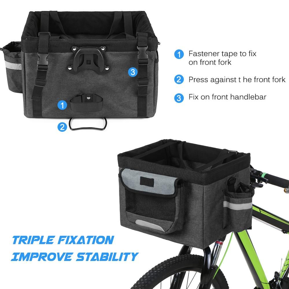 removable front bike basket