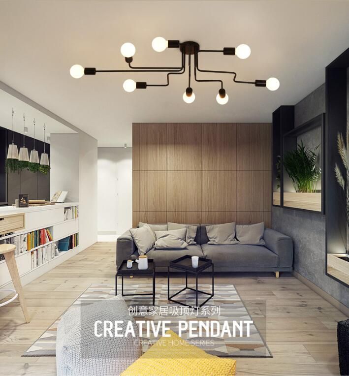 2019 American Country Led Bedroom Ceiling Lights Living Room