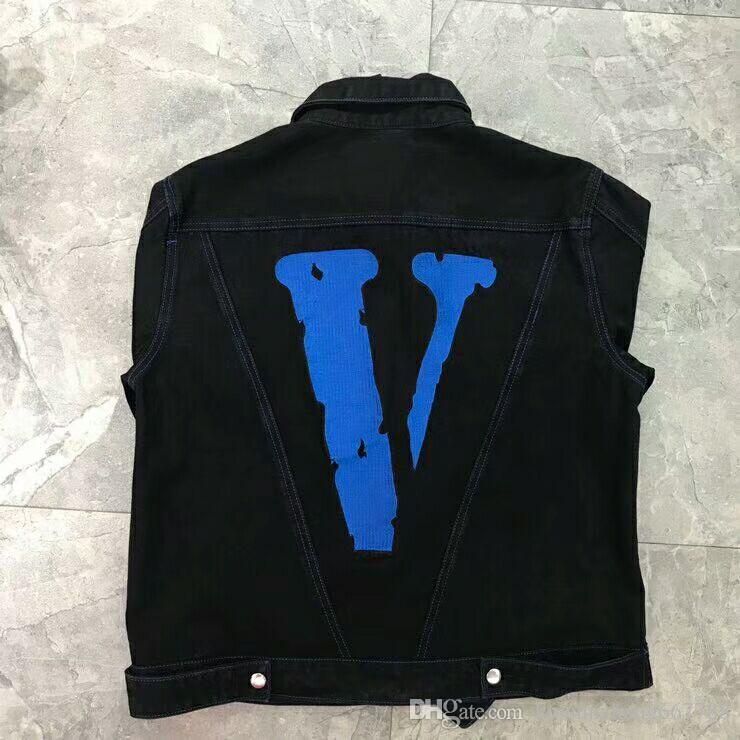 black jean jacket vlone