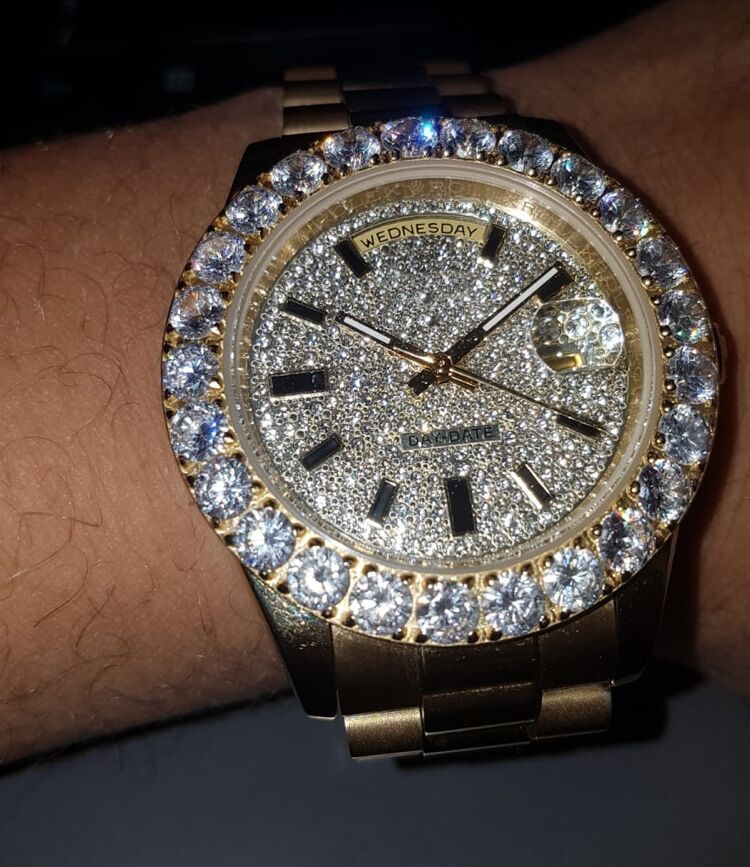 big diamond watch