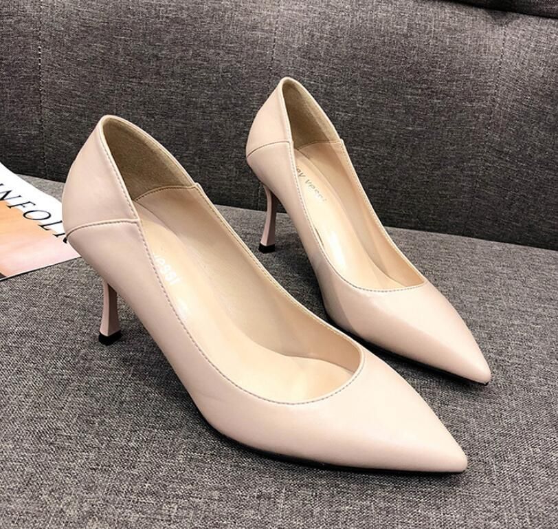 cream nude shoes
