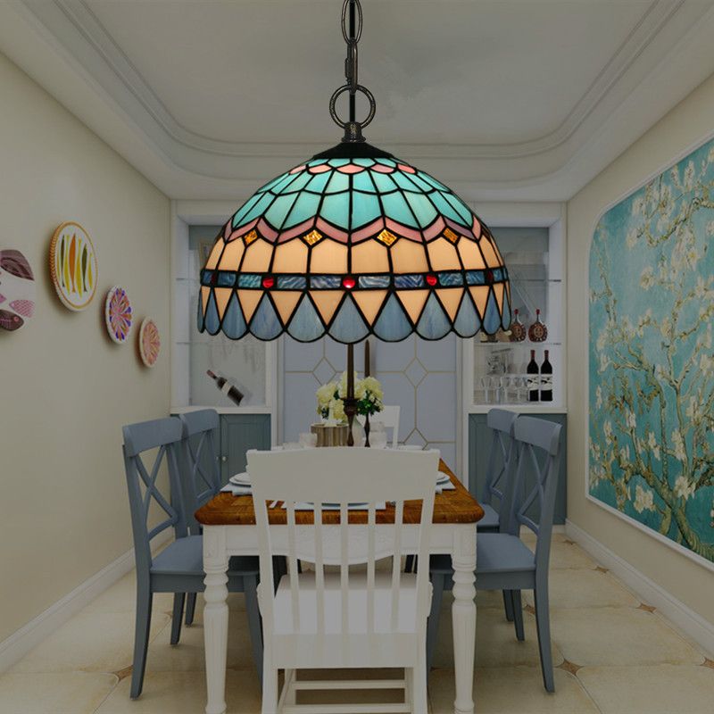 European Creative Mediterranean Chandelier Living Room Bedroom Light Study Bar Cafe Tea Room Restaurant Hanglamp Brass Pendant Lighting Home Light