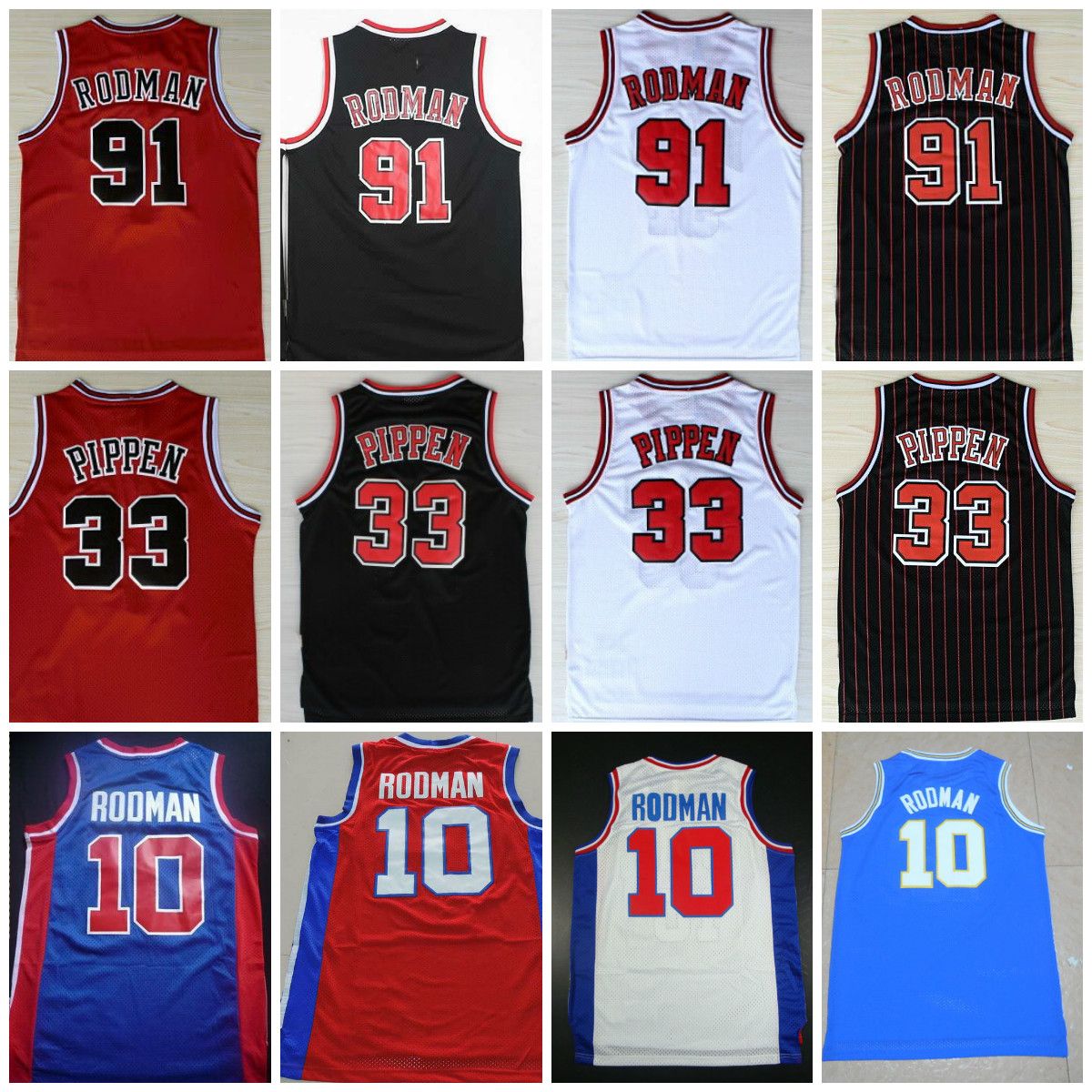 red dennis rodman jersey
