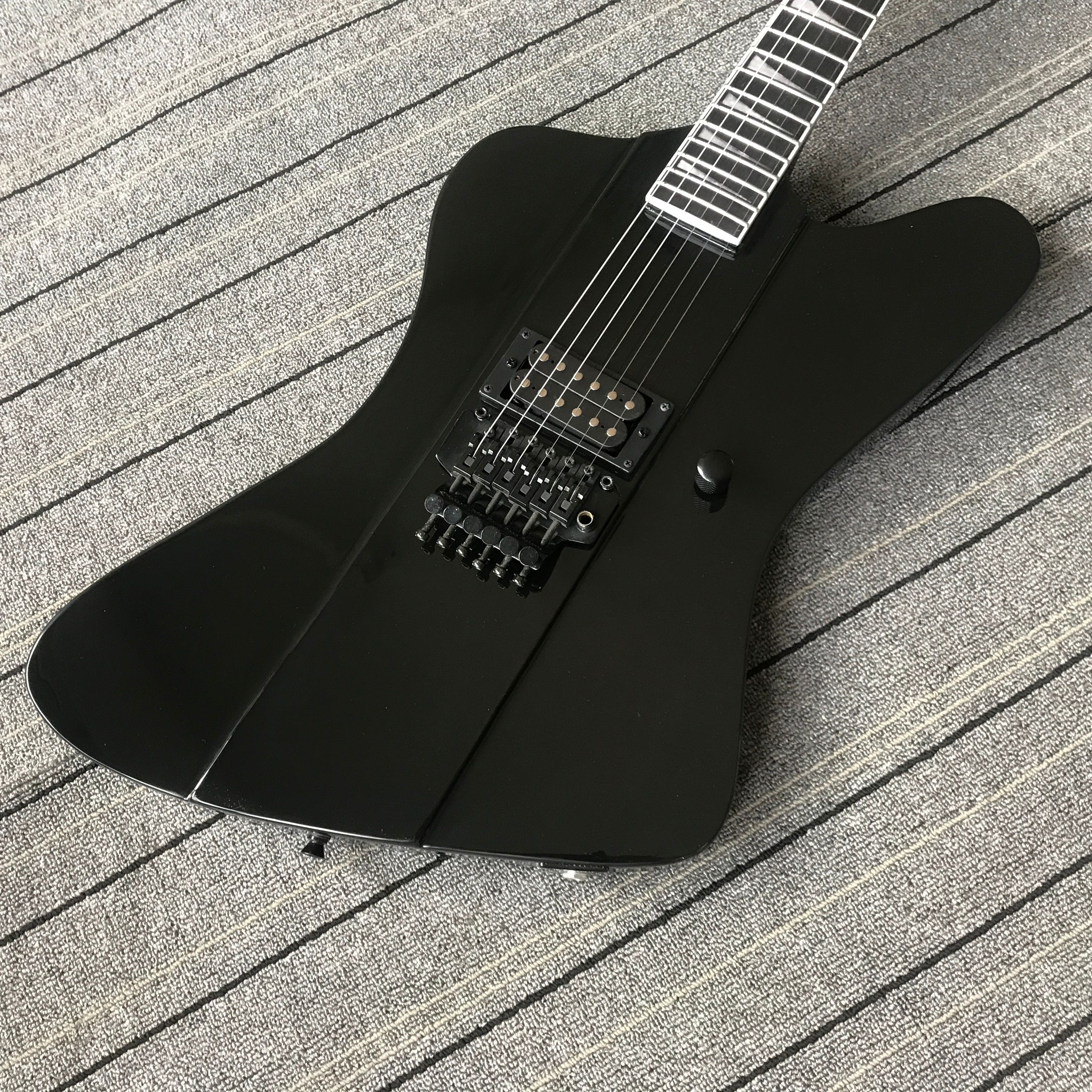 Custom Shop Son Robbin Crosby Signature Bird Gloss Black Electic Guitar Floyd Rose Tremolo Locking Nut Black Hardware Shark Fin Inlay From Ac Dc 109 05 Dhgate Com