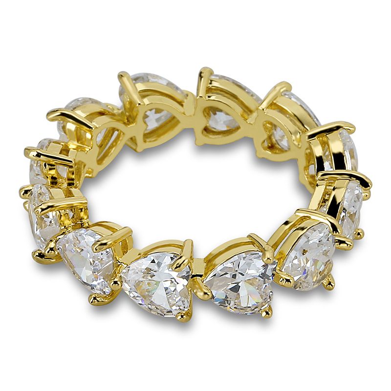 Heart Zirconia,Gold