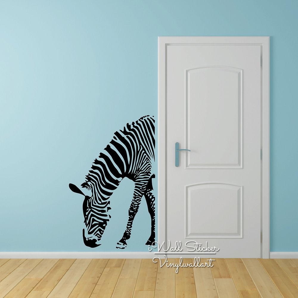 Grosshandel Baby Kinderzimmer Zebra Wandaufkleber Zebra Wandtattoo Tier Zebra Wandaufkleber Kinderzimmer Modernes Dekor Hohe Qualitat Cut Vinyl A4 Von