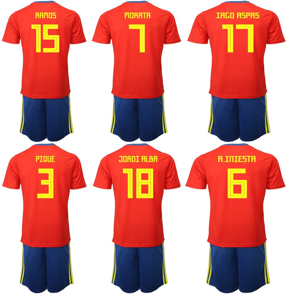 spain national soccer team jersey