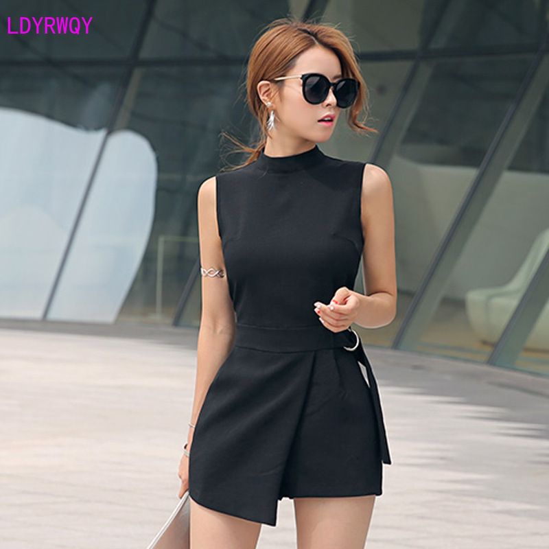 slimming black jumpsuit