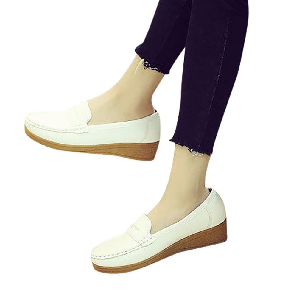 Designer Dress Shoes Youyedian Fashion Womens Casual Peas Leather Moccasins Slip On Driving Sepatu Wanita Korea Party Pla G25 Red Shoes Mens Slippers From Deals17 25 17 Dhgate Com