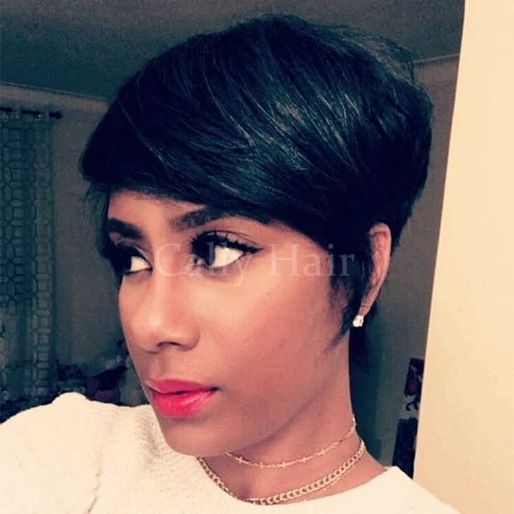 Indian Hair Ombre Human Hair Wigs With Side Bang Short Ombre Wig