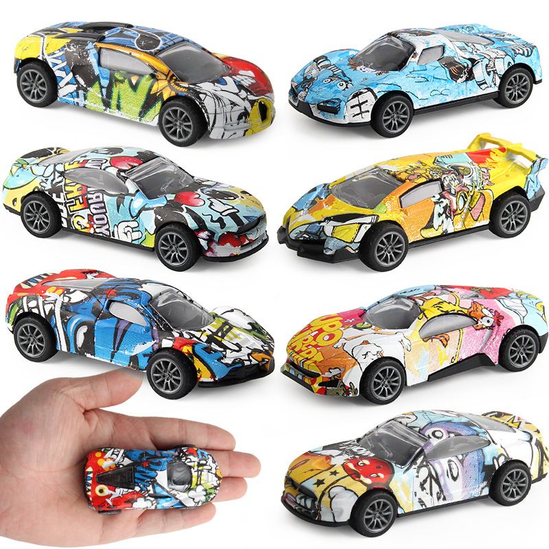 Compre Nueva Aleacion Ninos Diecast Model Cars Dibujos Animados Tire Hacia Atras De La Pintada De Los Ninos Del Coche Pequeno Juguete Regalos De Cumpleanos Del Coche De Bebe Z0448 A