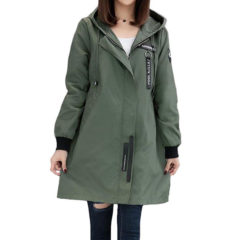 Compra Gabardina Abrigos Rompevientos Para Mujer Sudaderas Con Capucha Top  Tallas Grandes Slim Estudiantes Ropa De Béisbol Abrigos Rompevientos De  Longitud Media Barato | Entrega Rápida Y Calidad | Es.Dhgate