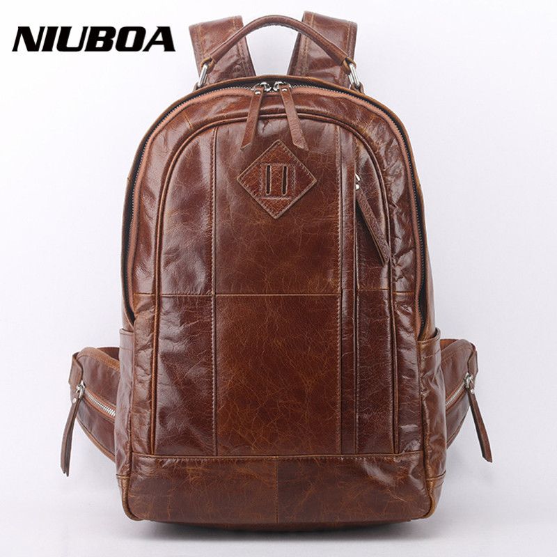 big leather backpack