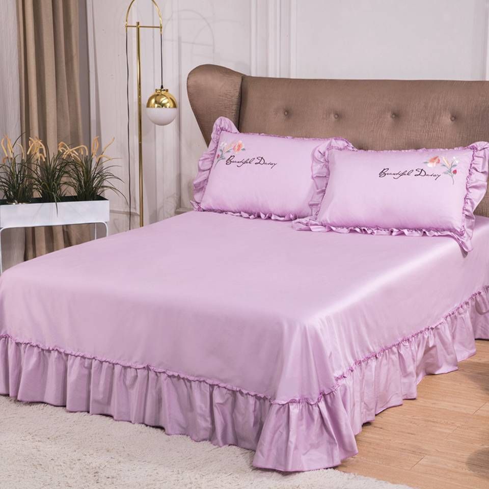 Luxury 100 Egyptian Cotton Bedding Sets Bed Sheets Taro Purple
