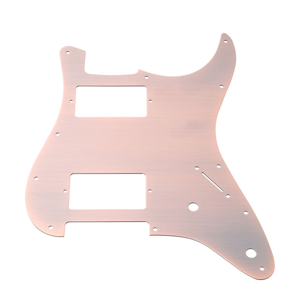 2020 Aluminum Alloy Red Bronze HH Electric Guitar Pickguard For Fender