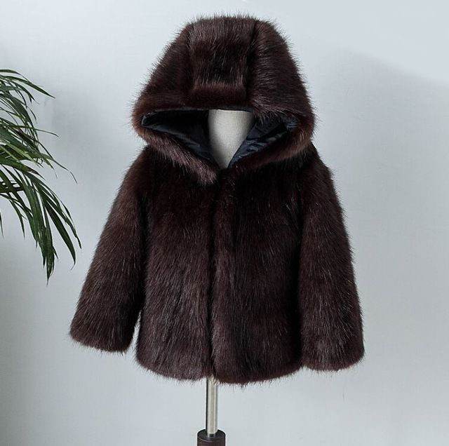 Baby S/äuglings M/ädchen Pelz Winter Warmer Mantel Jacken Starke Warme Kleidung Wollmantel Kapuzenjacke Langarmshirt Oberbekleidung Trenchcoat