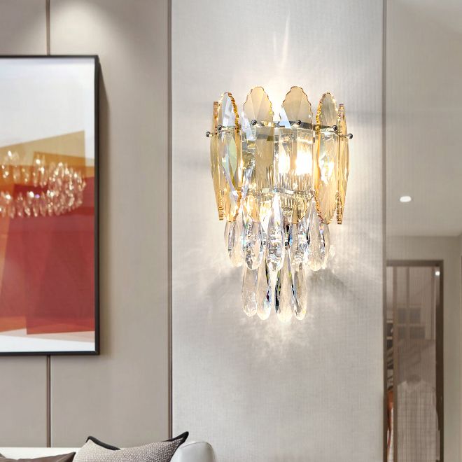 crystal wall lights contemporary