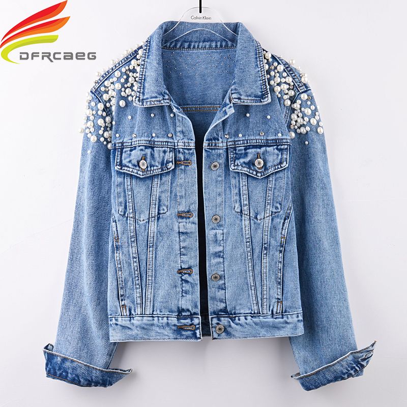 beaded jean jacket