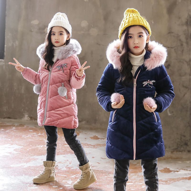 Baby Girls Cold Winter Coat Children Clothing Girls Clothes Big