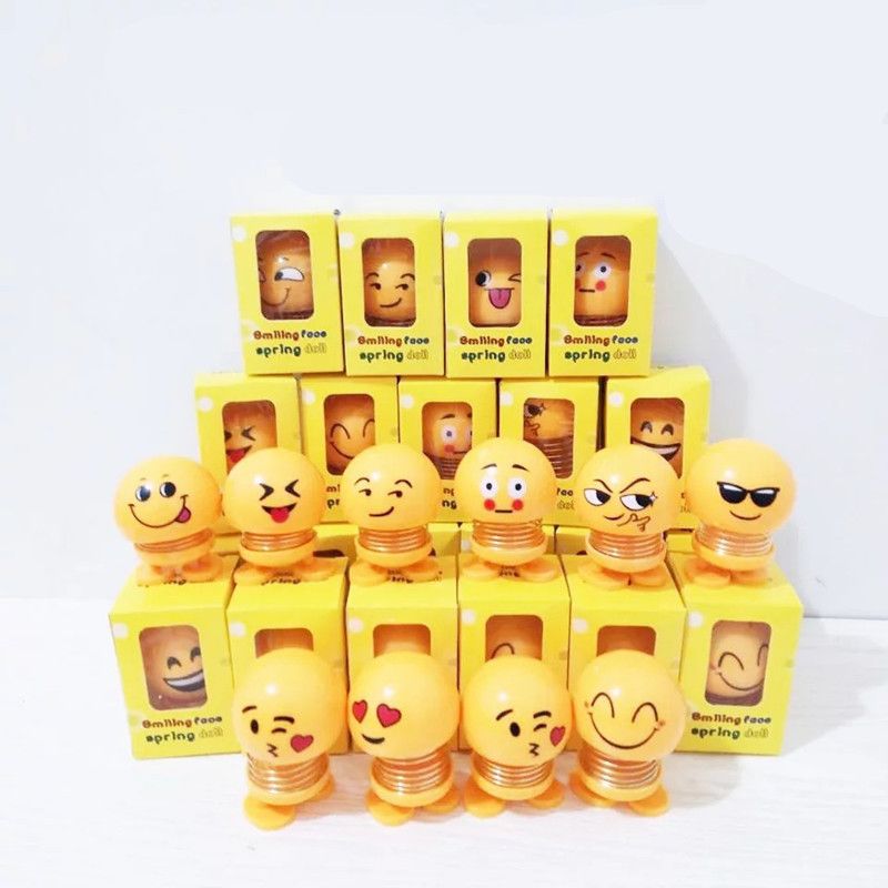 smiling face spring doll