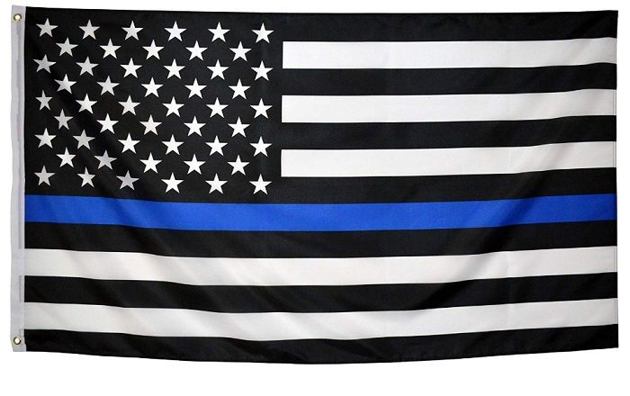 2020 USA White Black Blue Stripes Star Police Force Department Support Flags Thin Blue Line