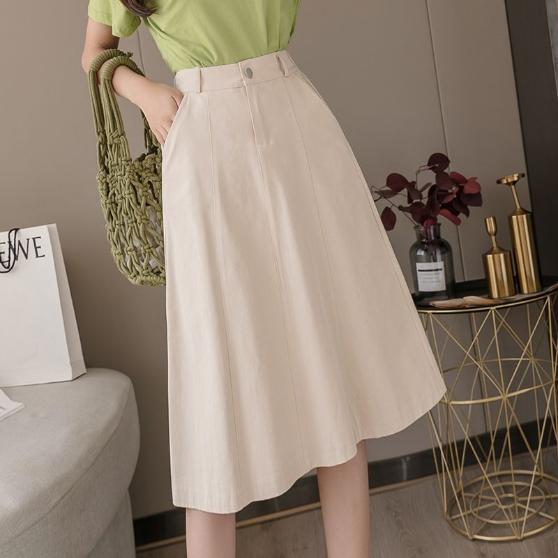 Midi skirt korean style Clearance