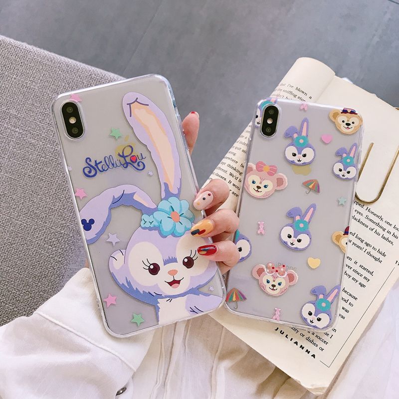 Cute Cartoon Purple Rabbit Phone Case For Iphone 11 X Xr Xs Max 8
