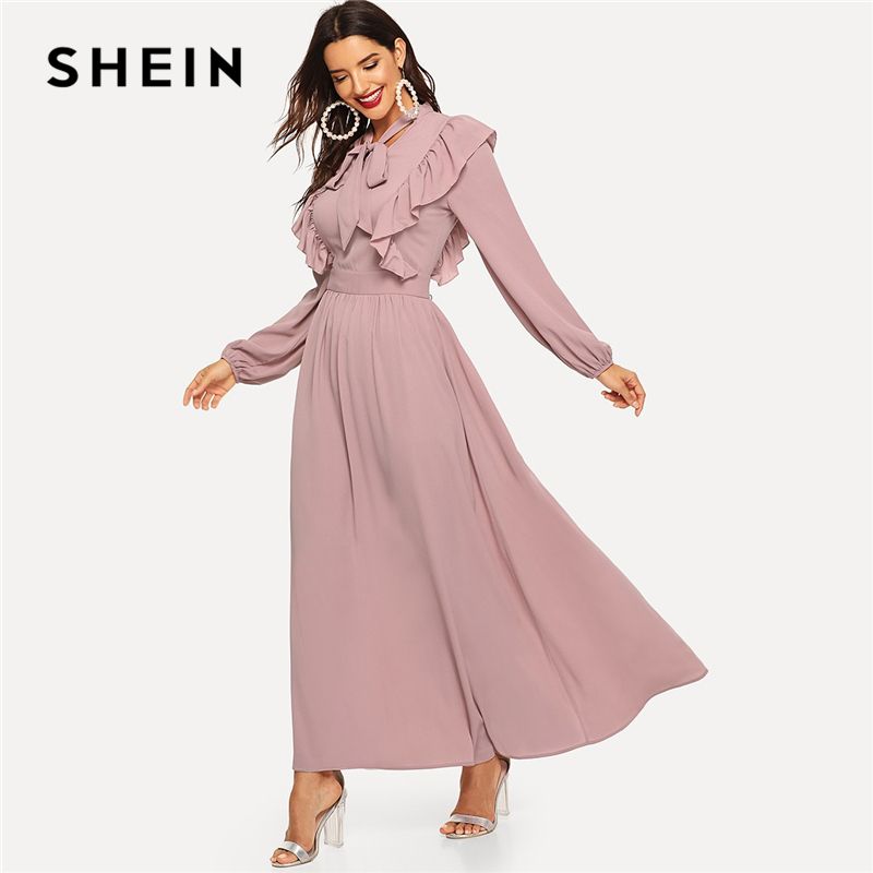 shein blush dress