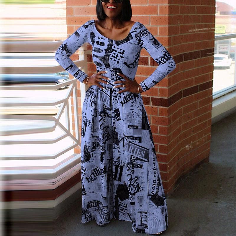 newspaper print jumpsuit