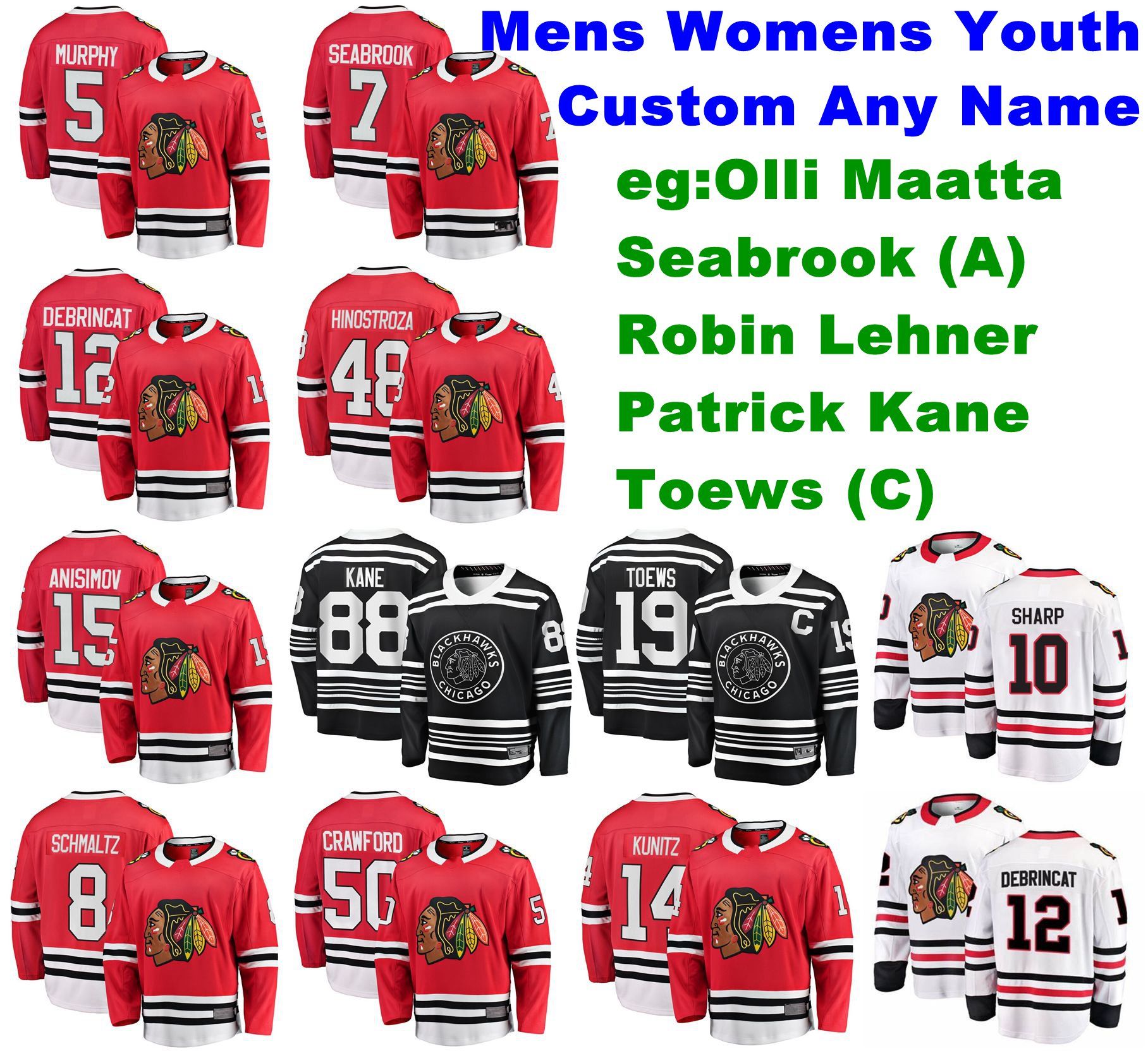 robin lehner blackhawks jersey