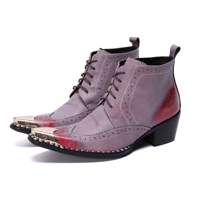 purple combat boots