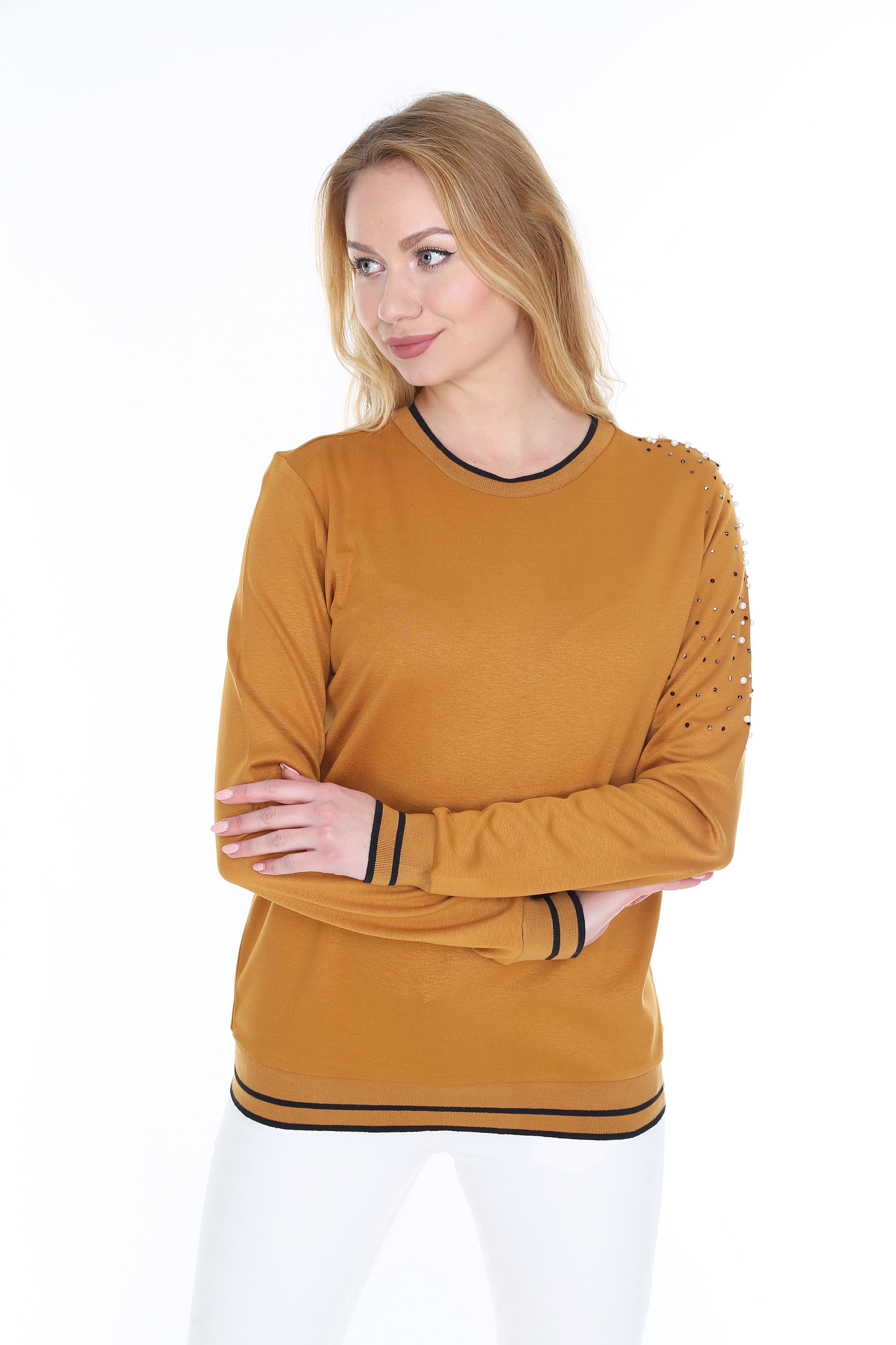 blusas amarillo mostaza
