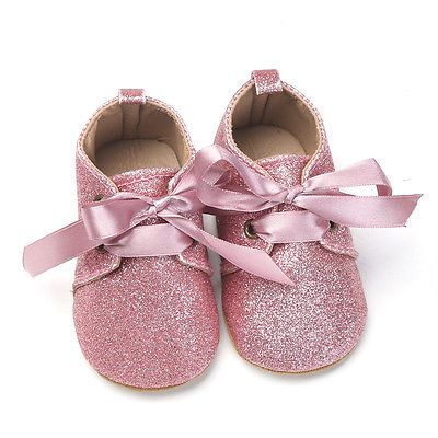glitter pram shoes