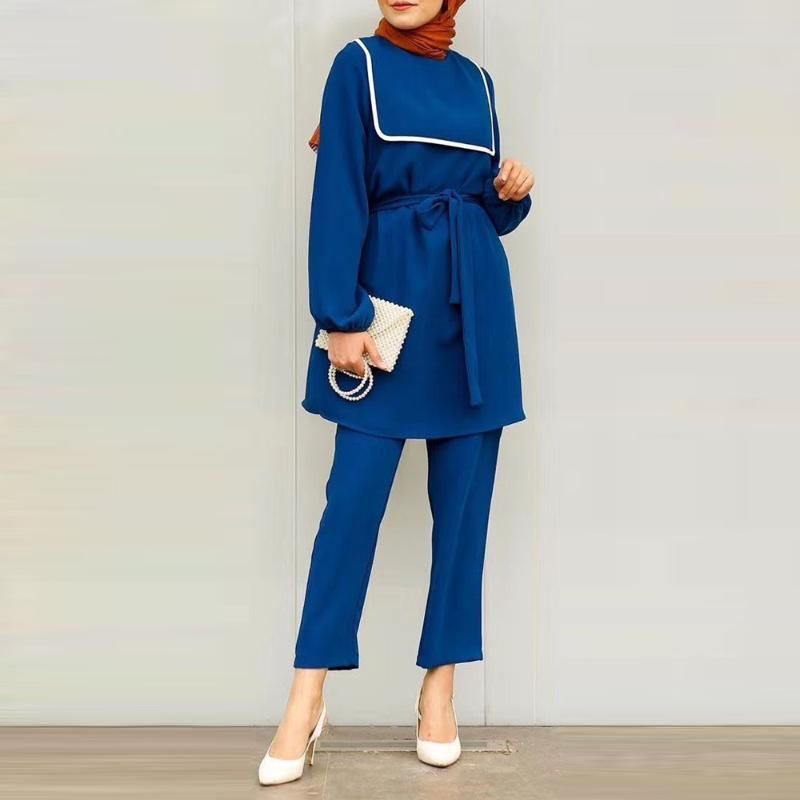 2020 Abaya Turkey Two Piece Muslim Sets Hijab Dress Islam Clothing Abayas For Women Ensemble Femme Pantalon Elegant Musulman From Cailey 31 83 Dhgate Com