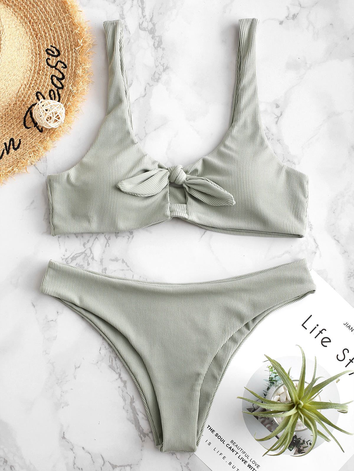 zaful scoop neck bikini