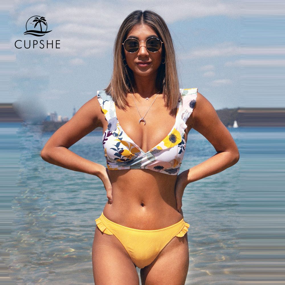 cupshe floral bikini