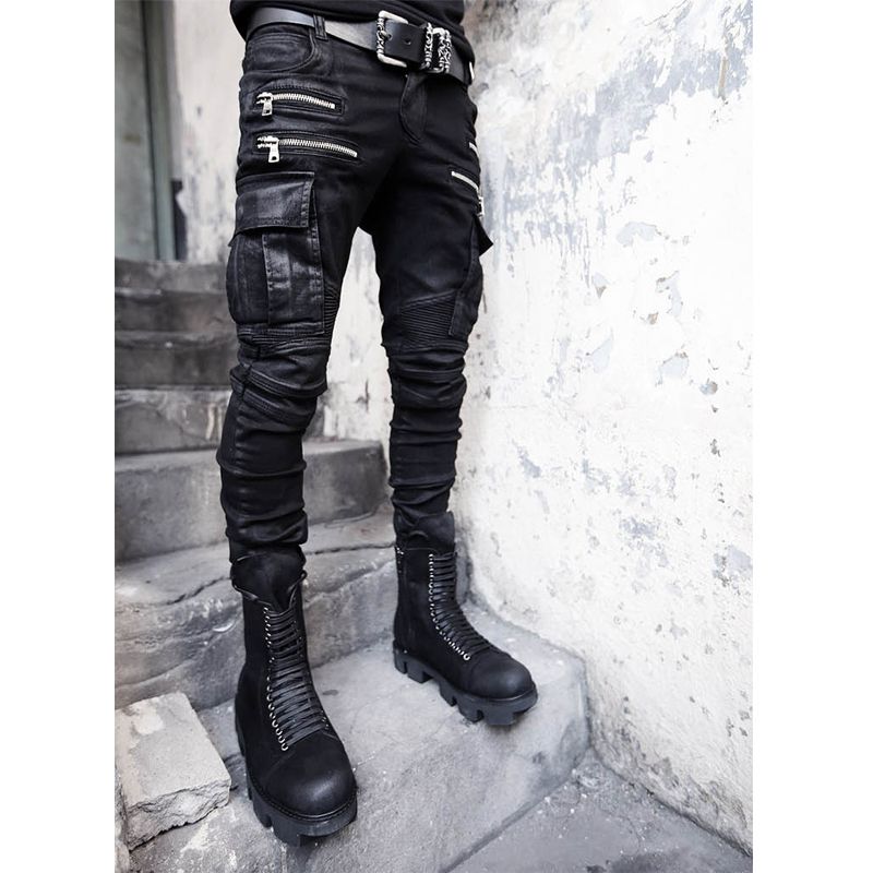 plus size biker jeans