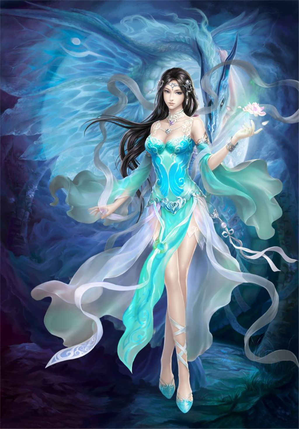 Compre Custom Any Size Wallpaper 3D Juego Anime Cartoon Fairy ...