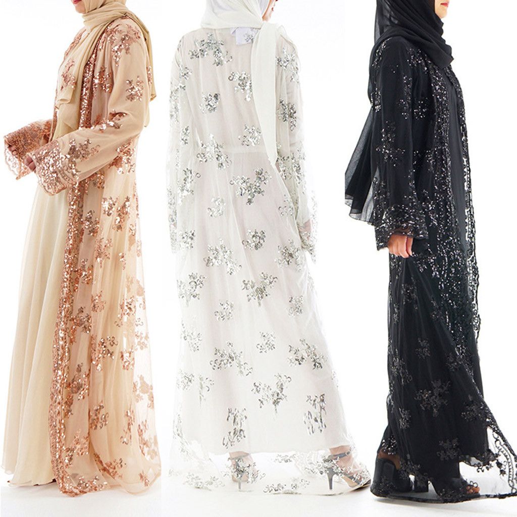 sequin maxi kimono
